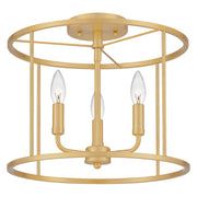 Quoizel ABR1714AB Abner Three Light Semi Flush Mount, Aged Brass Alternate Image 2.jpg