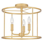 Quoizel ABR1714AB Abner Three Light Semi Flush Mount, Aged Brass Alternate Image 3.jpg