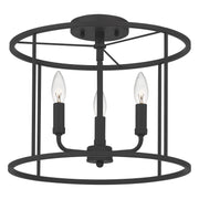Quoizel ABR1714MBK Abner Three Light Semi Flush Mount, Matte Black Alternate Image 2.jpg