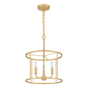 Quoizel ABR2814AB Abner Three Light Pendant, Aged Brass Alternate Image 2.jpg