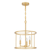 Quoizel ABR2814AB Abner Three Light Pendant, Aged Brass Alternate Image 3.jpg