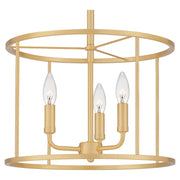 Quoizel ABR2814AB Abner Three Light Pendant, Aged Brass Alternate Image 4.jpg