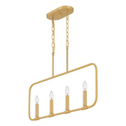 Quoizel ABR432AB Abner Four Light Linear Chandelier, Aged Brass Alternate Image 3.jpg