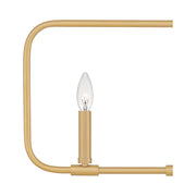Quoizel ABR432AB Abner Four Light Linear Chandelier, Aged Brass Alternate Image 4.jpg