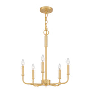Quoizel ABR5018AB Abner Five Light Chandelier, Aged Brass Alternate Image 3.jpg