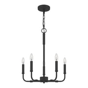 Quoizel ABR5018MBK Abner Five Light Chandelier, Matte Black Alternate Image.jpg