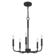 Quoizel ABR5018MBK Abner Five Light Chandelier, Matte Black Alternate Image 3.jpg
