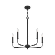 Quoizel ABR5024MBK Abner Five Light Chandelier, Matte Black Alternate Image 2.jpg