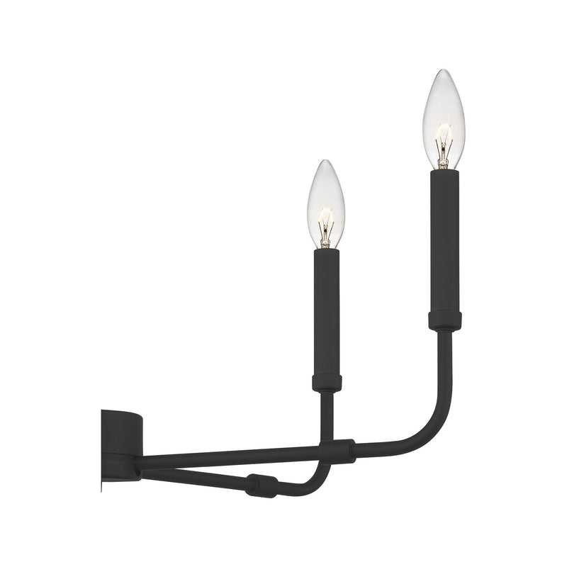 Quoizel ABR5024MBK Abner Five Light Chandelier, Matte Black Alternate Image 4.jpg