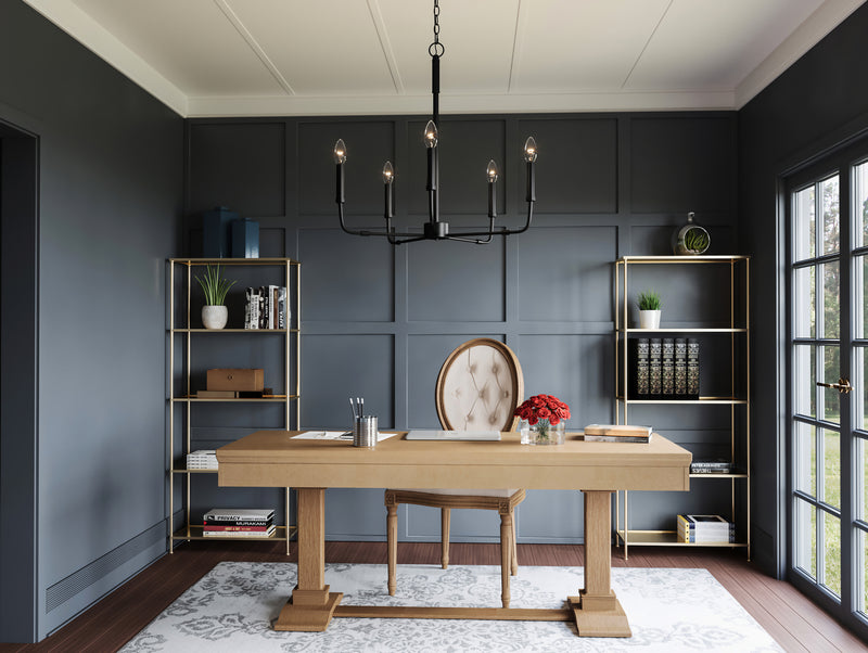 Quoizel ABR5024MBK Abner Five Light Chandelier, Matte Black Alternate Image 7.jpg
