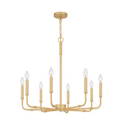 Quoizel ABR5028AB Abner Eight Light Chandelier, Aged Brass Alternate Image 3.jpg