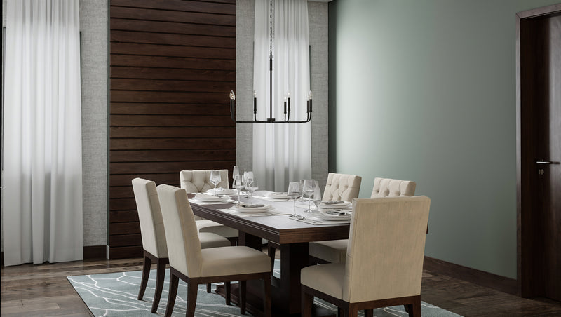 Quoizel ABR5028MBK Abner Eight Light Chandelier, Matte Black Alternate Image 7.jpg