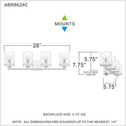 Quoizel ABR8628C Abner Four Light Bath, Polished Chrome Alternate Image.jpg