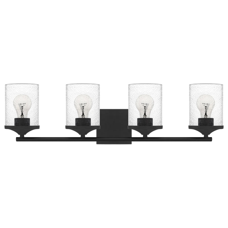 Quoizel ABR8628MBK Abner Four Light Bath, Matte Black Alternate Image.jpg