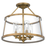 Quoizel BAW1716WS Barlow Four Light Semi-Flush Mount, Weathered Brass Alternate Image.jpg