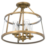 Quoizel BAW1716WS Barlow Four Light Semi-Flush Mount, Weathered Brass Alternate Image 3.jpg