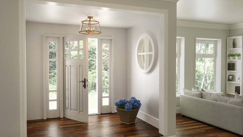 Quoizel BAW1716WS Barlow Four Light Semi-Flush Mount, Weathered Brass Alternate Image 6.jpg