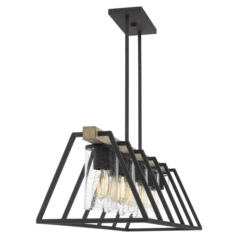 Quoizel BRT3542GK Brockton Five Light Linear Chandelier, Grey Ash Alternate Image 4.jpg