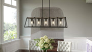 Quoizel BRT3542GK Brockton Five Light Linear Chandelier, Grey Ash Alternate Image 8.jpg