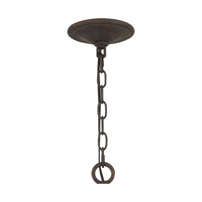 Quoizel FSN3525RK Fusion Six Light Pendant, Rustic Black Alternate Image.jpg