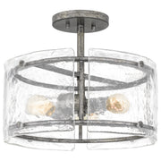 Quoizel FTS1716MM Fortress Three Light Semi Flush Mount, Mottled Silver Alternate Image 3.jpg