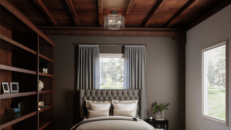 Quoizel FTS1716MM Fortress Three Light Semi Flush Mount, Mottled Silver Alternate Image.jpg
