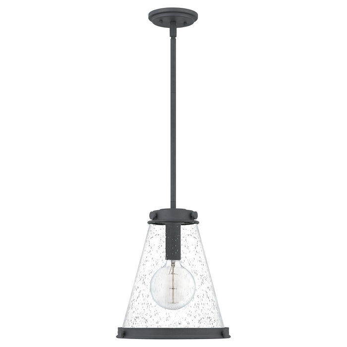 Quoizel QP5260MB Bristol One Light Mini Pendant, Mottled Black Alternate Image.jpg