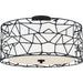 Quoizel QSF5274MBK Newcastle Four Light Semi-Flush Mount, Matte Black Alternate Image 2.jpg