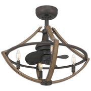 Quoizel SHR3123RK Shire Four Light Fandelier, Rustic Black Alternate Image.jpg
