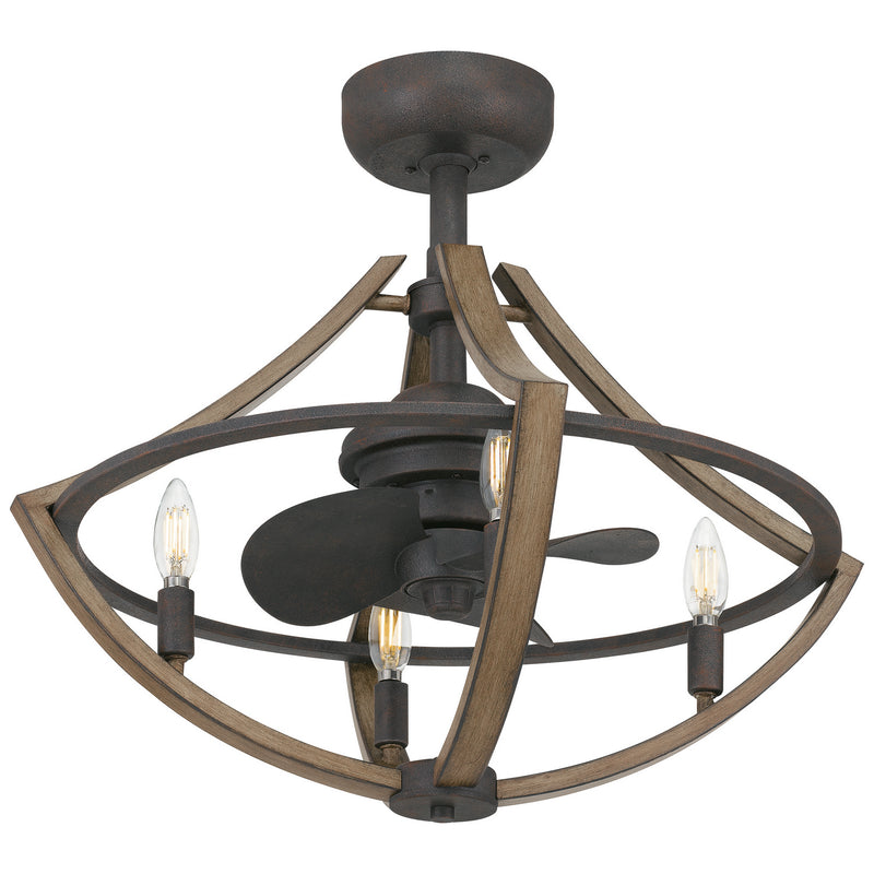Quoizel SHR3123RK Shire Four Light Fandelier, Rustic Black Alternate Image.jpg