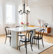 Millennium 9805-MB Ivey Lake Five Light Chandelier, Matte Black Alternate Image 4.jpg