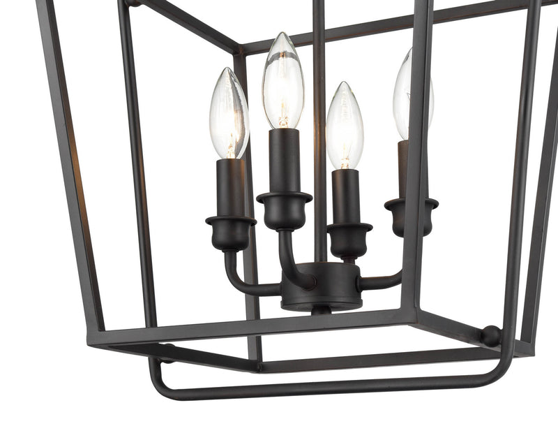 Millennium 3237-MB Four Light Pendant, Matte Black Alternate Image 2.jpg