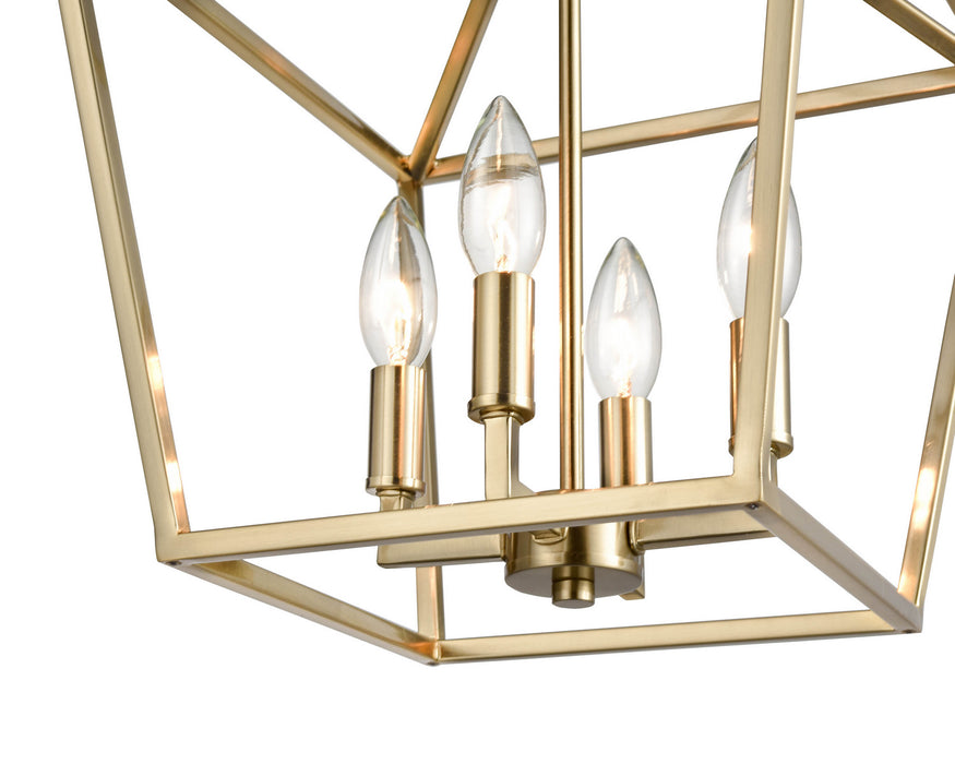 Millennium 3234-MG Four Light Pendant, Modern Gold Alternate Image 3.jpg