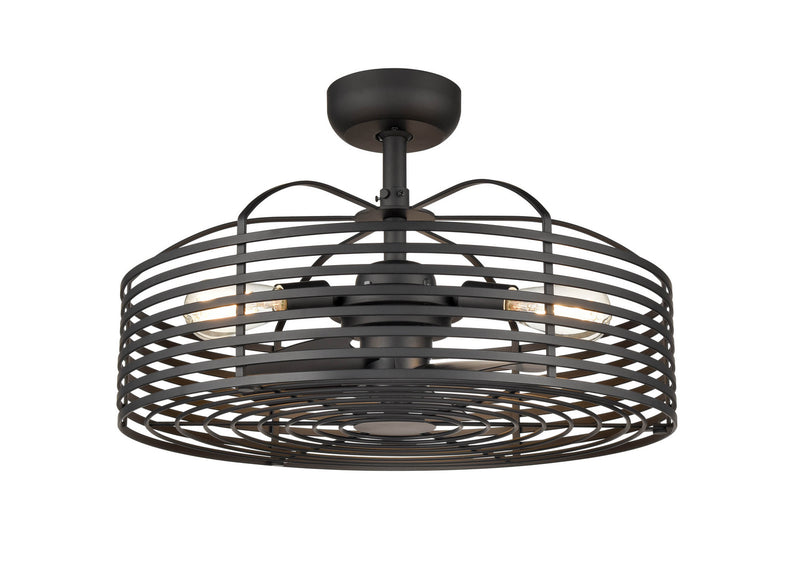 Millennium 8223-MB Three Light Fandelier, Matte Black Alternate Image.jpg