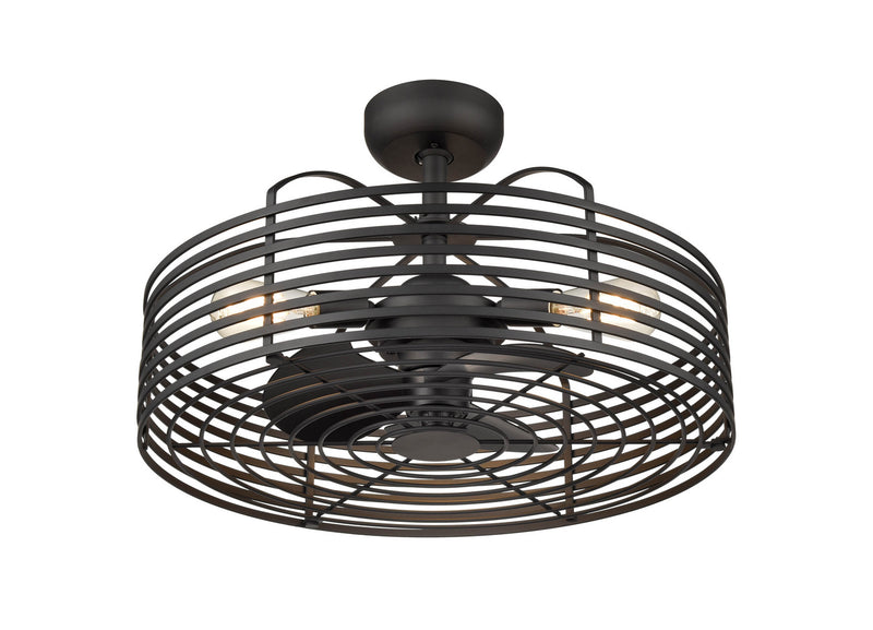 Millennium 8223-MB Three Light Fandelier, Matte Black Alternate Image 2.jpg