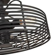 Millennium 8223-MB Three Light Fandelier, Matte Black Alternate Image 3.jpg