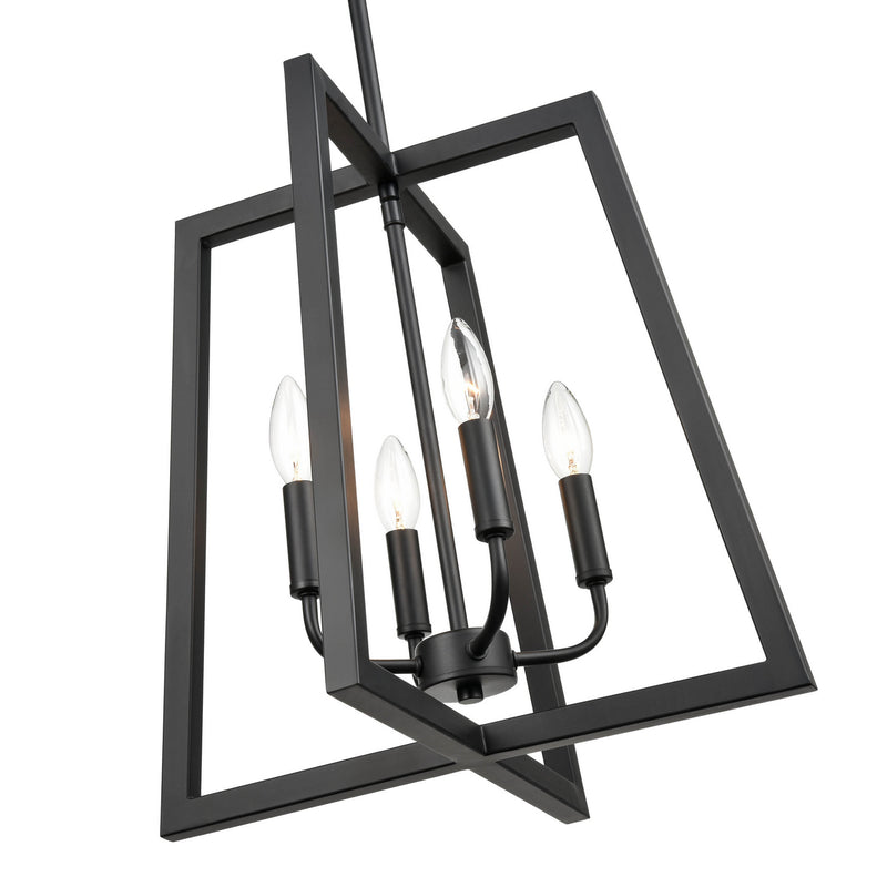 Millennium 8144-MB Four Light Pendant, Matte Black Alternate Image.jpg