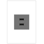 adorne® ARUSB2AA6M4 Ultra-Fast USB Type-A/A Outlet Module, Magnesium Alternate Image.jpg