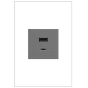 adorne® ARUSB2AC6M4 Ultra-Fast USB Type-A/C Outlet Module, Magnesium Alternate Image.jpg
