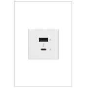 adorne® ARUSB2AC6W4 Ultra-Fast USB Type-A/C Outlet Module, White Alternate Image.jpg