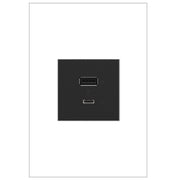 adorne® ARUSB2AC6G4 Ultra-Fast USB Type-A/C Outlet Module, Graphite Alternate Image.jpg