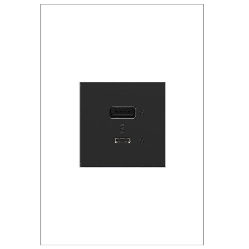 adorne® ARUSB2AC6G4 Ultra-Fast USB Type-A/C Outlet Module, Graphite Alternate Image.jpg