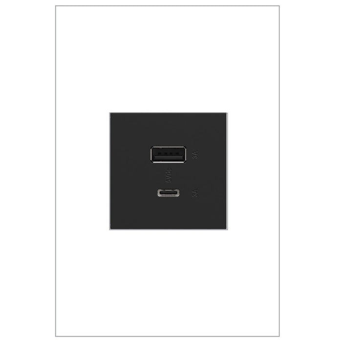 adorne® ARUSB2AC6G4 Ultra-Fast USB Type-A/C Outlet Module, Graphite Alternate Image.jpg