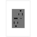 Legrand ARTRUSB156ACM4 Adorne Tamper-Resistant Ultra-Fast USB Type-A/C Outlet, Magnesium Alternate Image 1