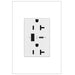 Legrand ARTRUSB206ACW4 Adorne Tamper-Resistant Ultra-Fast USB Type-A/C Outlet, White Alternate Image 1