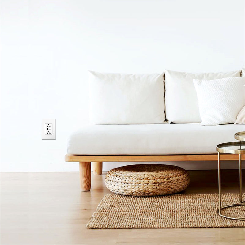 adorne® ARTRUSB206ACW4 20A Tamper-Resistant Ultra-Fast USB Type-A/C Outlet, White Alternate Image 2.jpg