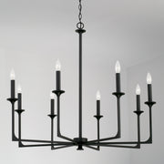 Capital Lighting 437381BI Clint Eight Light Chandelier, Black Iron Alternate Image 2.jpg