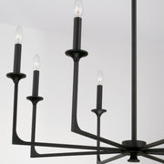 Capital Lighting 437381BI Clint Eight Light Chandelier, Black Iron Alternate Image 3.jpg