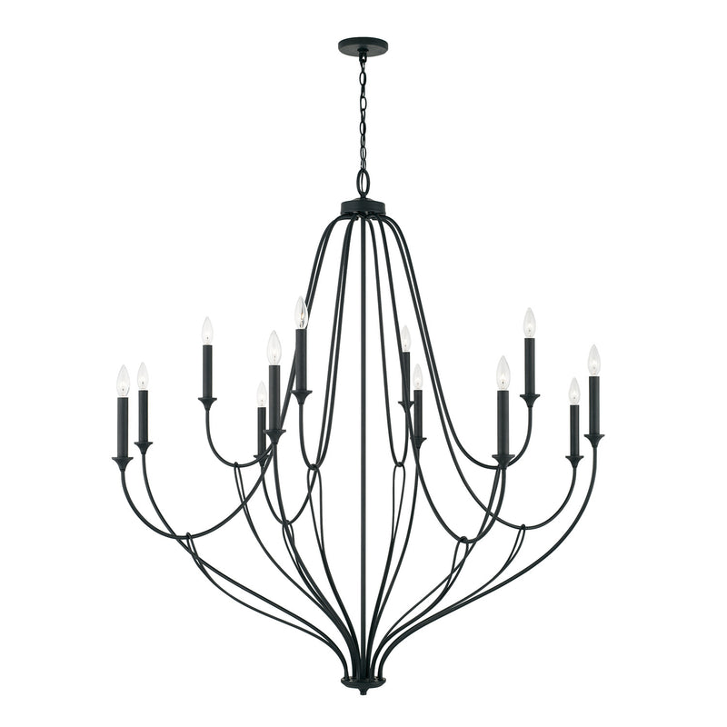 Capital Lighting 441601BI Bentley 12 Light Chandelier, Black Iron Alternate Image.jpg
