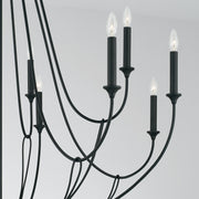 Capital Lighting 441601BI Bentley 12 Light Chandelier, Black Iron Alternate Image 3.jpg